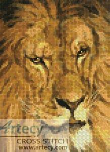cross stitch pattern Mini Lion 6