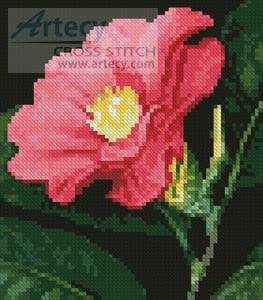 cross stitch pattern Mini Japanese Camellia