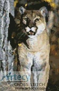 cross stitch pattern Mini Mountain Lion