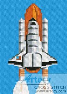 cross stitch pattern Mini Shuttle