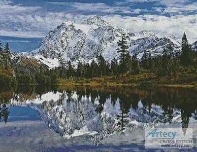 cross stitch pattern Mount Shuksan