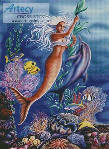 cross stitch pattern Ocean Pearl