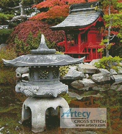 cross stitch pattern Pagoda