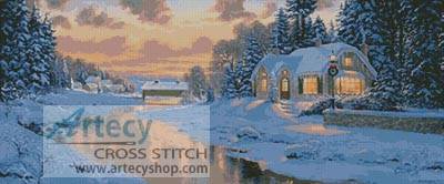 cross stitch pattern Peaceful Evening