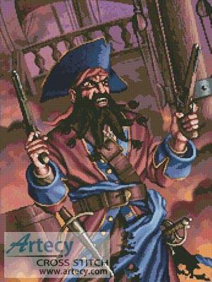 cross stitch pattern Pirate