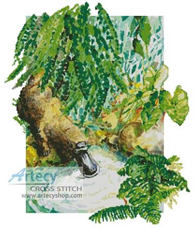 cross stitch pattern Platypus