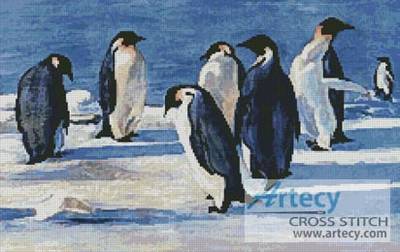 cross stitch pattern Penguins 1
