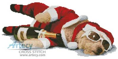 cross stitch pattern Partied Out