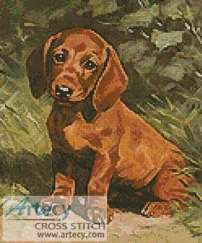 cross stitch pattern Puppy