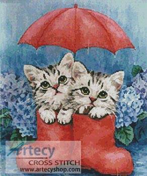 cross stitch pattern One Rainy Day