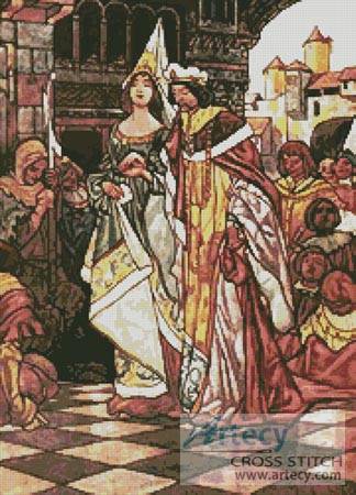 cross stitch pattern Sleeping Beauty