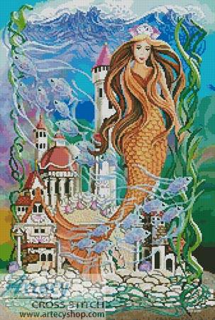 cross stitch pattern Sea Princess