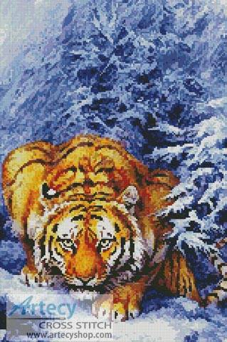 cross stitch pattern Snow Kingdom