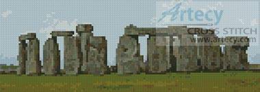 cross stitch pattern Stonehenge