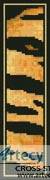 cross stitch pattern Tiger Bookmark