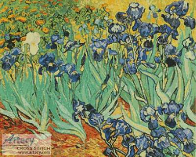 cross stitch pattern The Irises