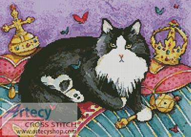 cross stitch pattern The King