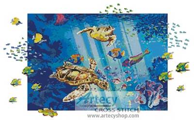 cross stitch pattern Turtle