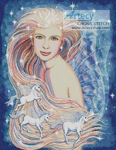 cross stitch pattern Unicorn Dreams