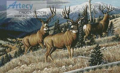 cross stitch pattern Up in the Mountain