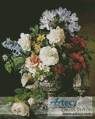 cross stitch pattern Vase of Flowers 2