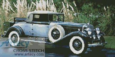 cross stitch pattern Vintage Car 3