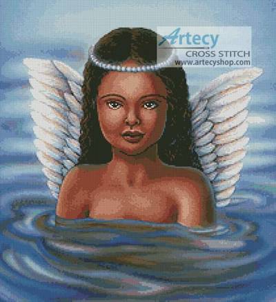 cross stitch pattern Water Angel