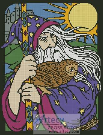 cross stitch pattern Wizard 1