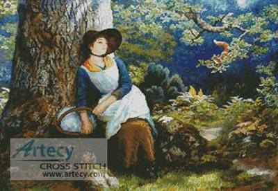 cross stitch pattern Asleep in the Woods