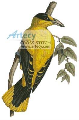 cross stitch pattern Yellow Bird