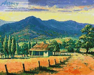 cross stitch pattern Dark Clouds, Bellingen