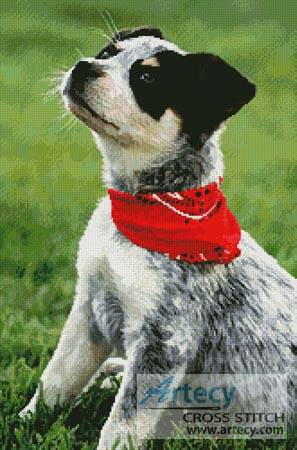 cross stitch pattern Cattle Dog