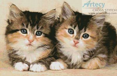 cross stitch pattern Cute Kittens