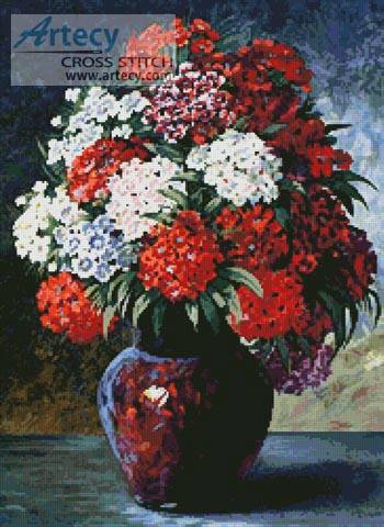 cross stitch pattern Floral Display 3