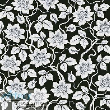 cross stitch pattern Floral Cushion