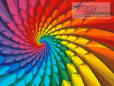 cross stitch pattern Fractal Design