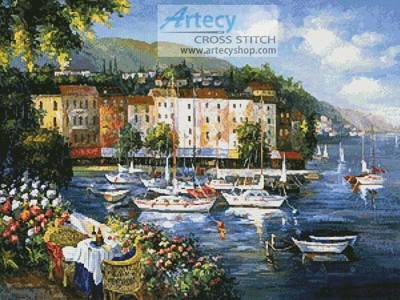 cross stitch pattern Harbor of Love