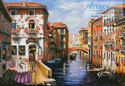 cross stitch pattern Italian Interlude