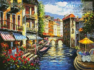 cross stitch pattern Italian Love Song