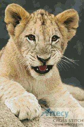 cross stitch pattern Lion Cub 3