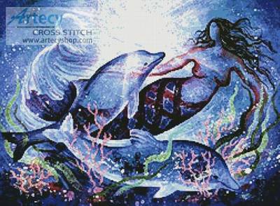 cross stitch pattern Mermaid