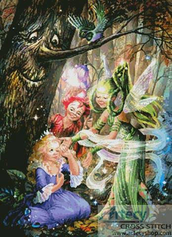 cross stitch pattern Magic Tree