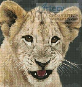 cross stitch pattern Mini Lion Cub 3