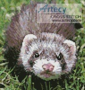 cross stitch pattern Mini Ferret