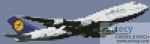 cross stitch pattern Mini Plane