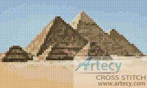 cross stitch pattern Mini Pyramids