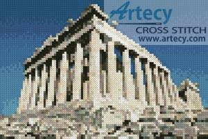 cross stitch pattern Mini Parthenon
