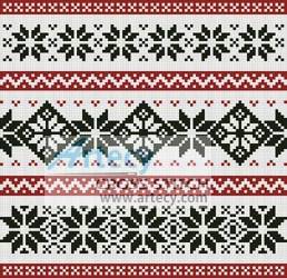cross stitch pattern Nordic Cushion