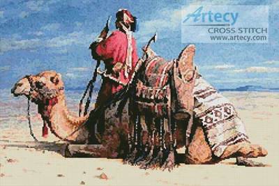 cross stitch pattern A Nomad and his Camel