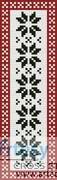 cross stitch pattern Nordic Bookmark